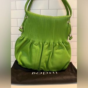 BODHI BBW00063528 Green leather Hobo bag/tote
